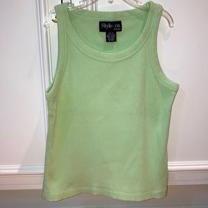 Petite green cotton top. Style & Co.